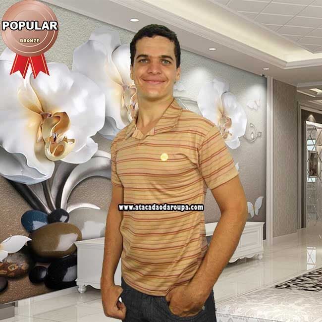 Camisa Polo Listrada