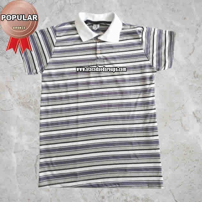 Camisa Polo Listrada