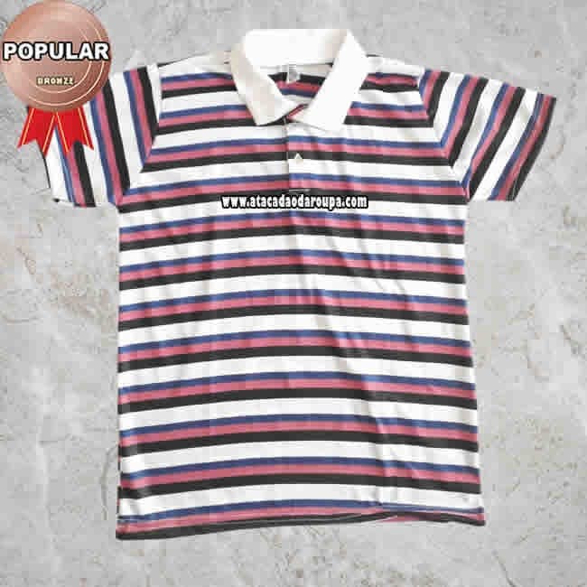 Camisa Polo Listrada