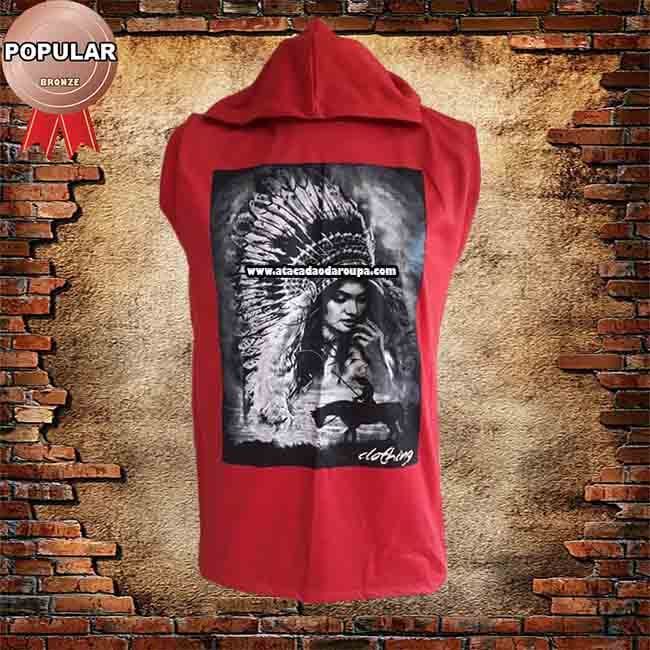 Camisa Machão com Capuz Estilo UFC Camisa Machão com Capuz Estilo UFC