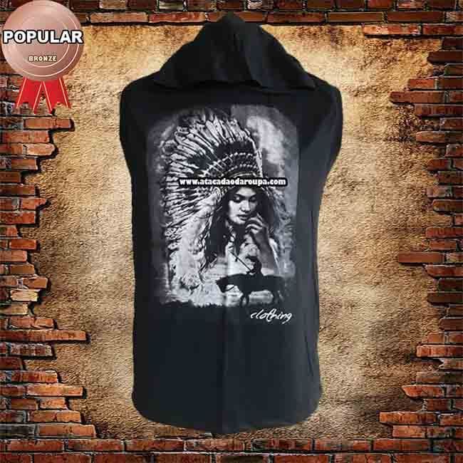 Camisa Machão com Capuz Estilo UFC Camisa Machão com Capuz Estilo UFC