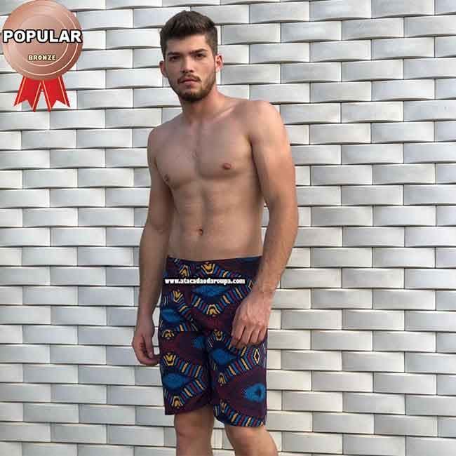 Bermudas Tactel adulto Estampada
