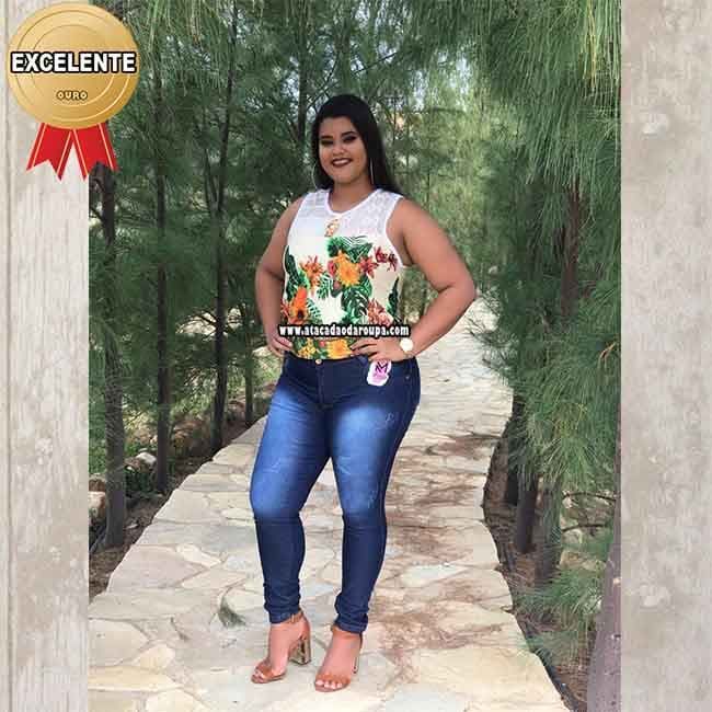 Calça Jeans Feminina Plus Size 46 ao 52