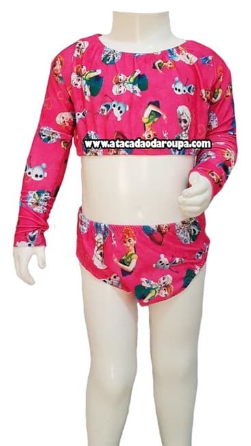 Biquine Infantil Manga Longa Pmg 4 ao 8 anos Biquine Infantil Manga Longa Pmg 4 ao 8 anos