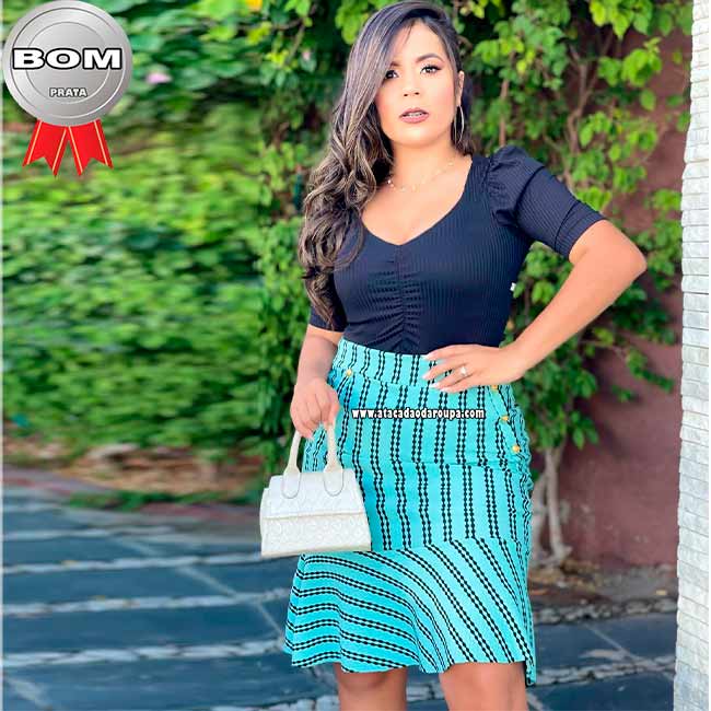 Saia Jacar Comeia Estampada G Saia Jacar Comeia Estampada G
