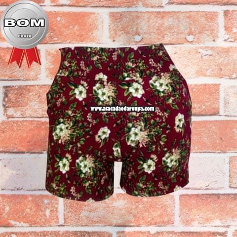Short Bengaline Estampado sem laço M Short Bengaline Estampado sem laço M