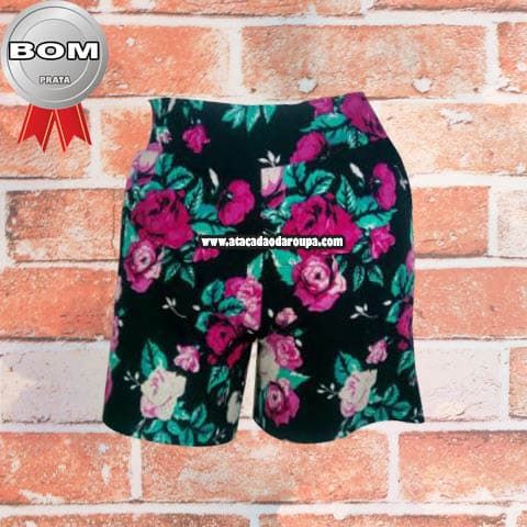 Short Bengaline Estampado sem laço M Short Bengaline Estampado sem laço M