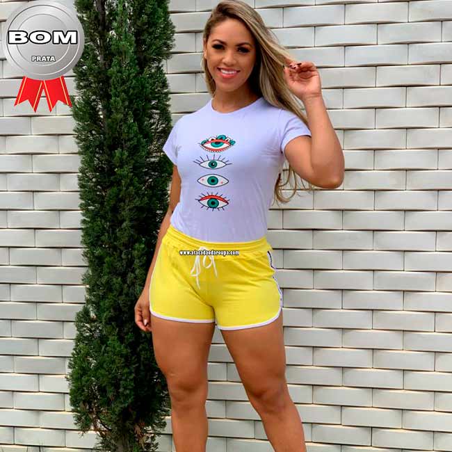 Short Blogueira Moletinho M Short Blogueira Moletinho M
