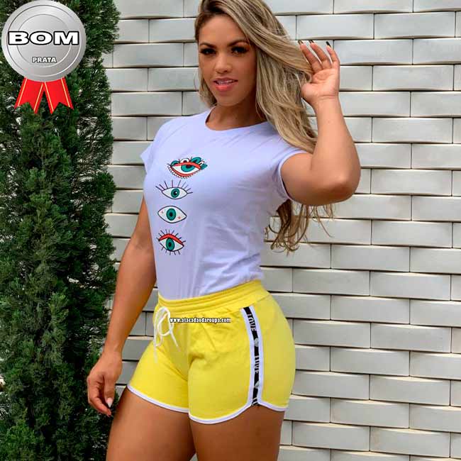 Short Blogueira Moletinho M Short Blogueira Moletinho M