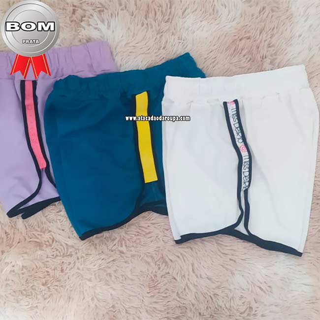 Shorts Blogueira Tecido Ponto Roma P/M/G Shorts Blogueira Tecido Ponto Roma P/M/G