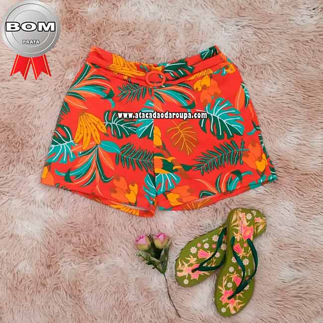 Short Feminino de Crepe Plus Size Short Feminino de Crepe Plus Size