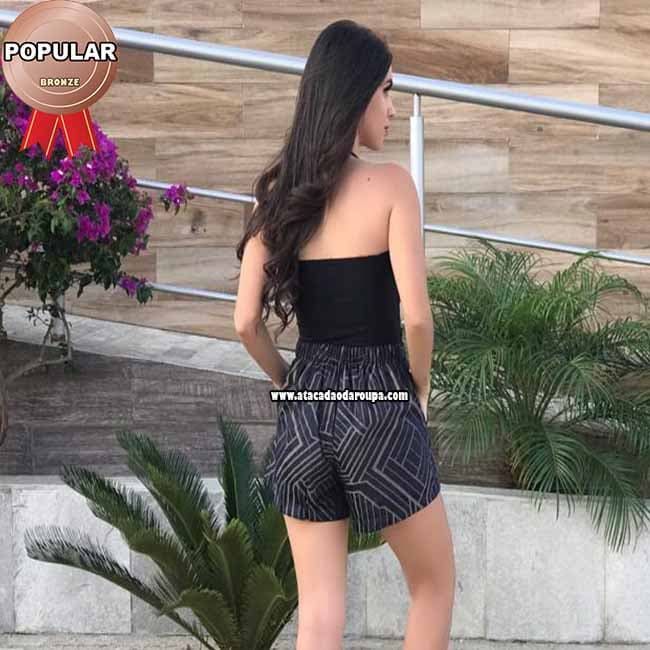 Short Em Tricoline com Bolso M/G Short Em Tricoline com Bolso M/G