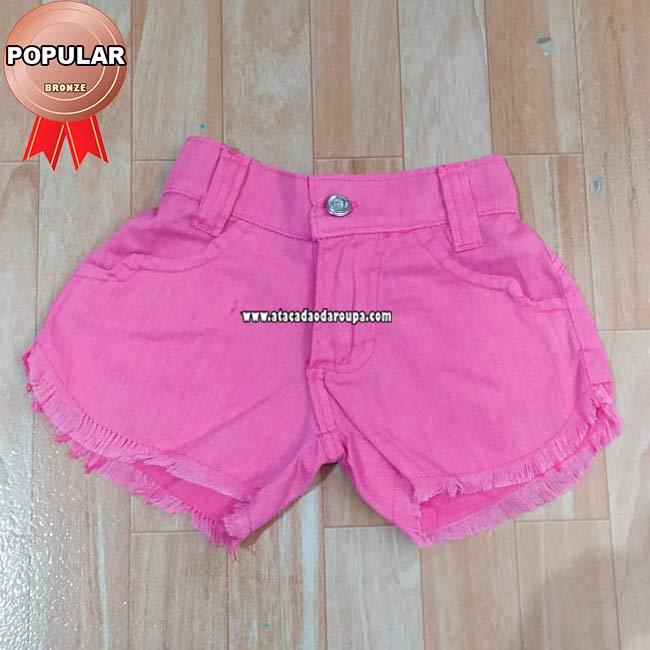 Short Infantil Brim Sarja Colorido 3 a 5 Anos Short Infantil Brim Sarja Colorido 3 a 5 Anos