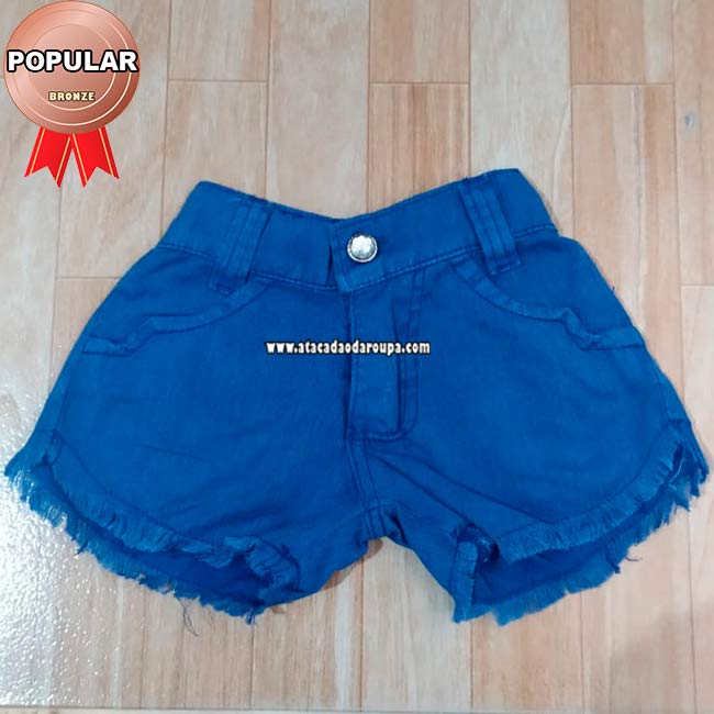 Short Infantil Brim Sarja Colorido 3 a 5 Anos Short Infantil Brim Sarja Colorido 3 a 5 Anos