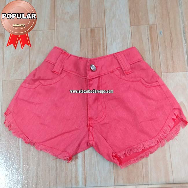 Short Infantil Brim Sarja Colorido 3 a 5 Anos Short Infantil Brim Sarja Colorido 3 a 5 Anos