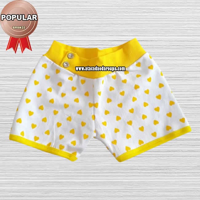 Short Infantil em Cotton Short Infantil em Cotton
