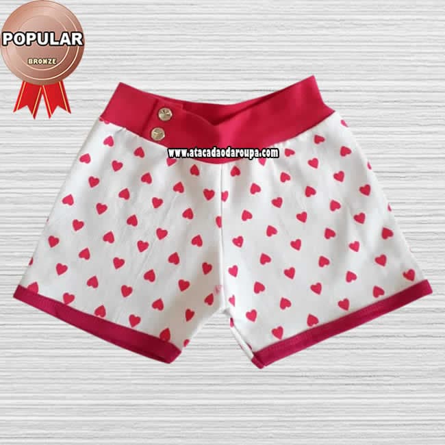 Short Infantil em Cotton Short Infantil em Cotton