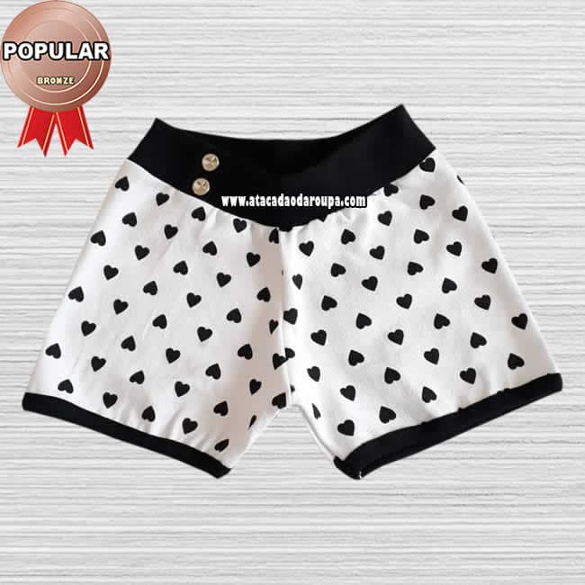 Short Infantil em Cotton Short Infantil em Cotton