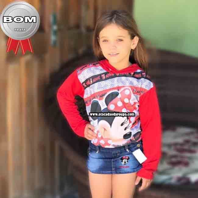 Short Saia Jeans Infantil P/M/G/GG 2 a 6 anos Short Saia Jeans Infantil P/M/G/GG 2 a 6 anos