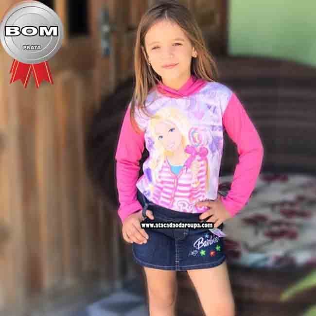 Short Saia Jeans Infantil P/M/G/GG 2 a 6 anos Short Saia Jeans Infantil P/M/G/GG 2 a 6 anos