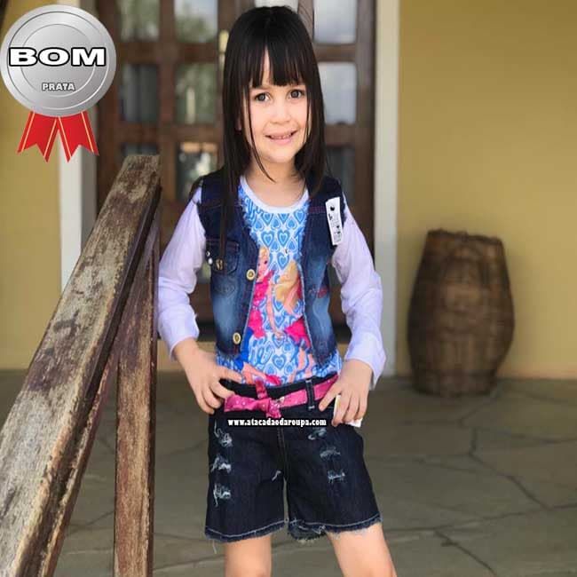 Short Jeans Infantil Cinto Personalizado Short Jeans Infantil Cinto Personalizado