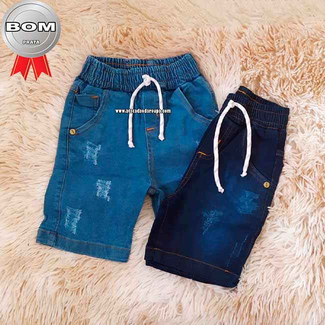 Short Jeans Infantil Masculino Cordão Short Jeans Infantil Masculino Cordão