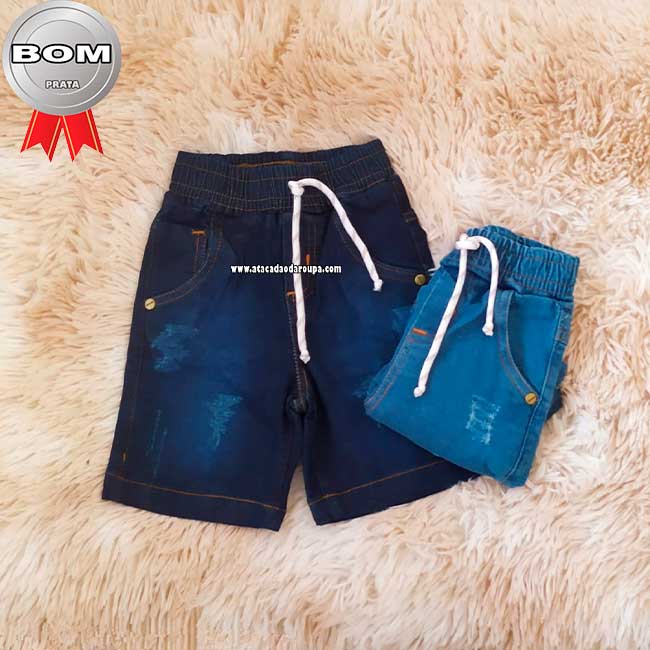 Short Jeans Infantil Masculino Cordão Short Jeans Infantil Masculino Cordão