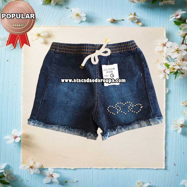Short Jeans Infantil Elástico Short Jeans Infantil Elástico