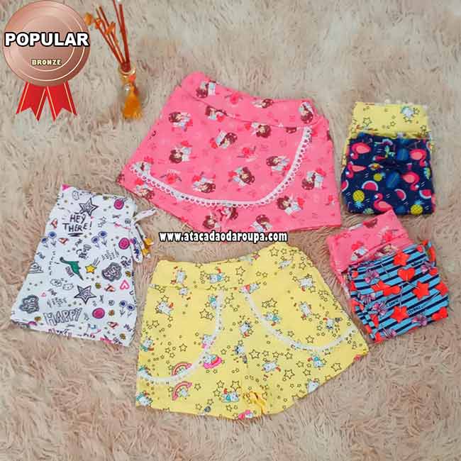 Short Malha Summer Plex Infantil Short Malha Summer Plex Infantil