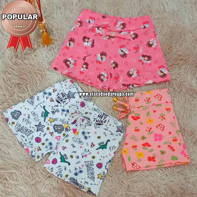Short Malha Summer Plex Infantil Short Malha Summer Plex Infantil