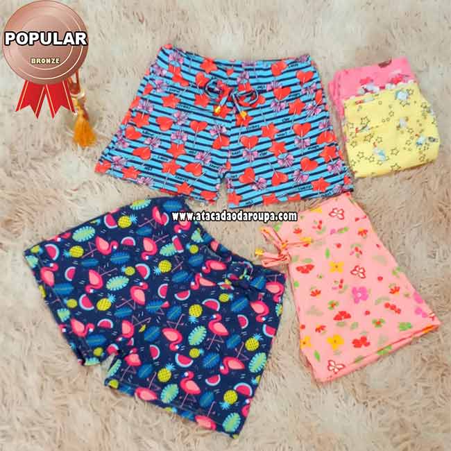 Short Malha Summer Plex Infantil Short Malha Summer Plex Infantil