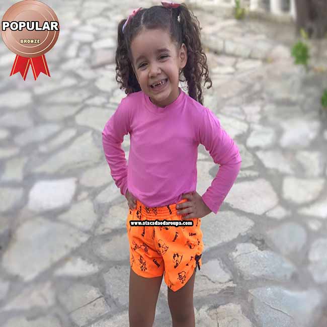 Short Infantil Tactel Short Infantil Tactel