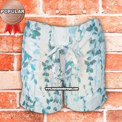 Short Em Tricoline com Bolso M/G Short Em Tricoline com Bolso M/G