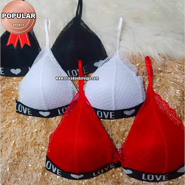 Tops com Bojo Love M Tops com Bojo Love M