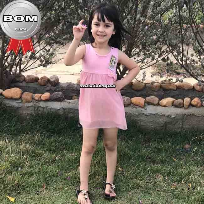 Vestidos de Festa Infantil malha e Tule com Lycra 1 a 3 Anos