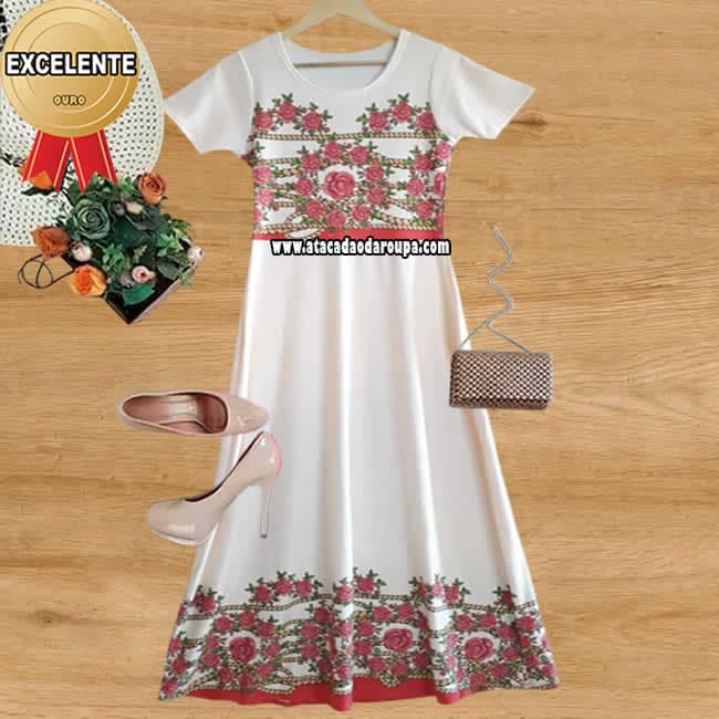Vestido Longo Suplex G Vestido Longo Suplex G