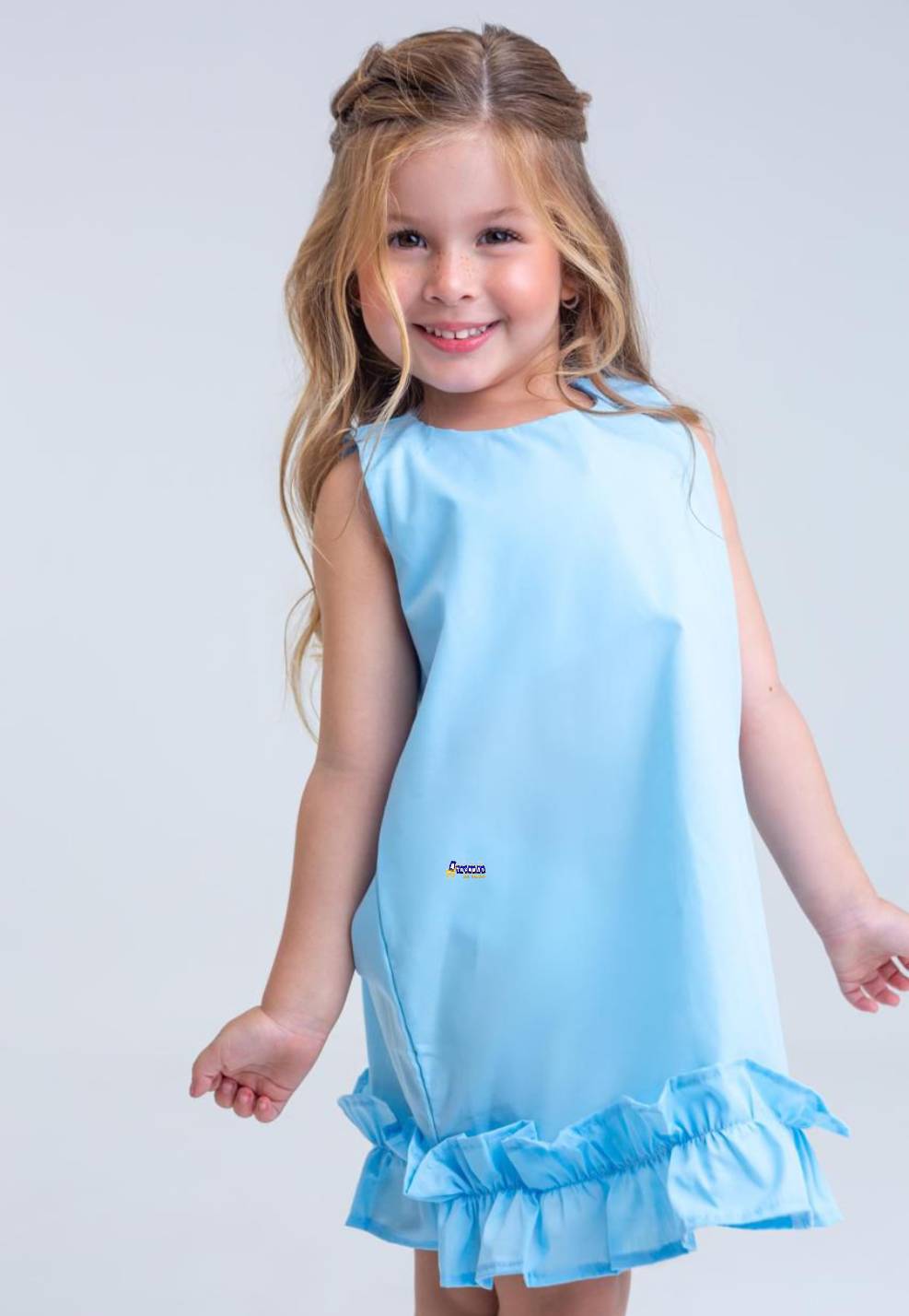 Vestido Infantil Com Babado Festa Vestido Infantil Com Babado Festa