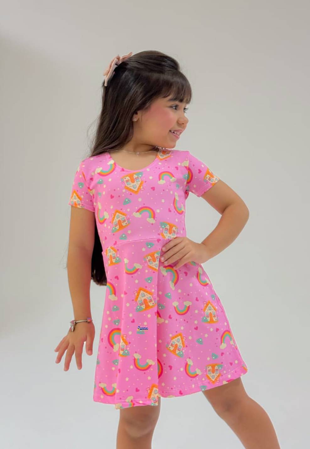 Vestido Infantil Estampado Beatriz