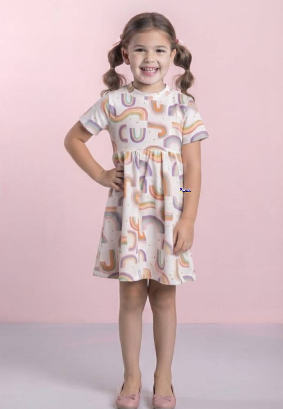 Vestido Infantil Estampado Eliza Vestido Infantil Estampado Eliza