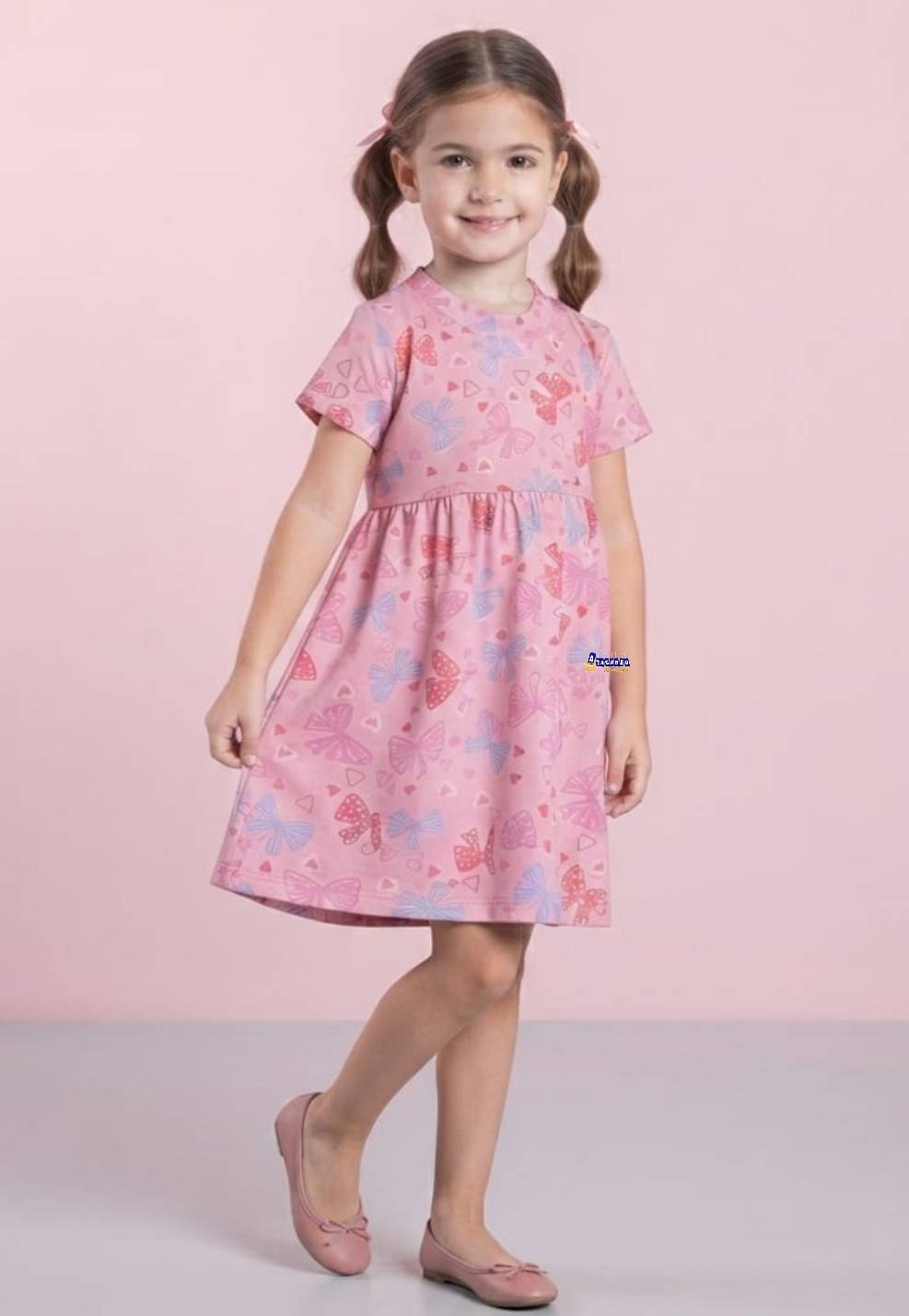 Vestido Infantil Estampado Eliza Vestido Infantil Estampado Eliza