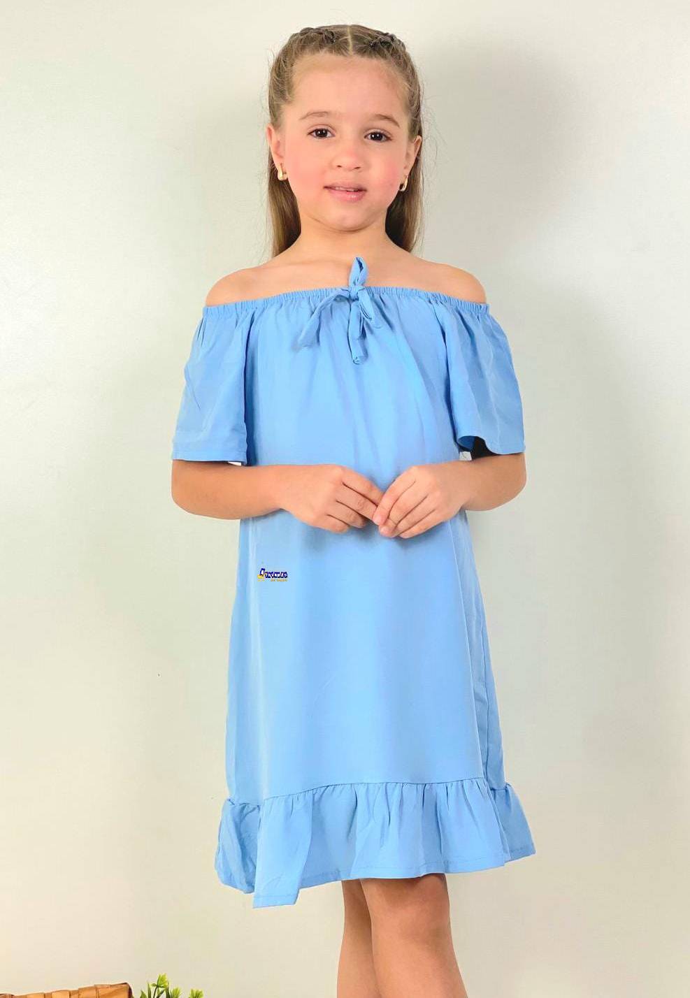 Vestido Infantil Manga Com Babado Vestido Infantil Manga Com Babado