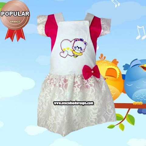 Vestidos Infantil de Renda M 1 a 2 Anos Vestidos Infantil de Renda M 1 a 2 Anos