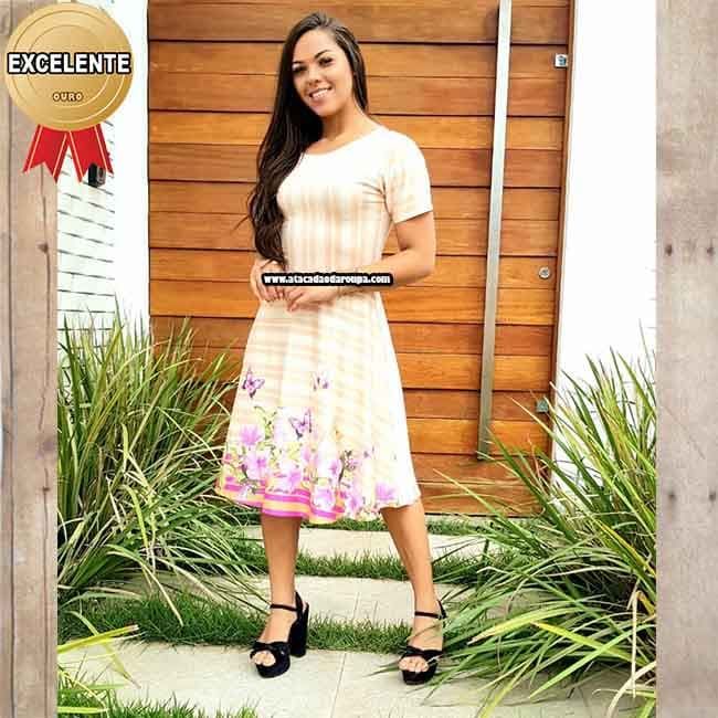 Vestidos Godê Moda Evangêlica G Vestidos Godê Moda Evangêlica G