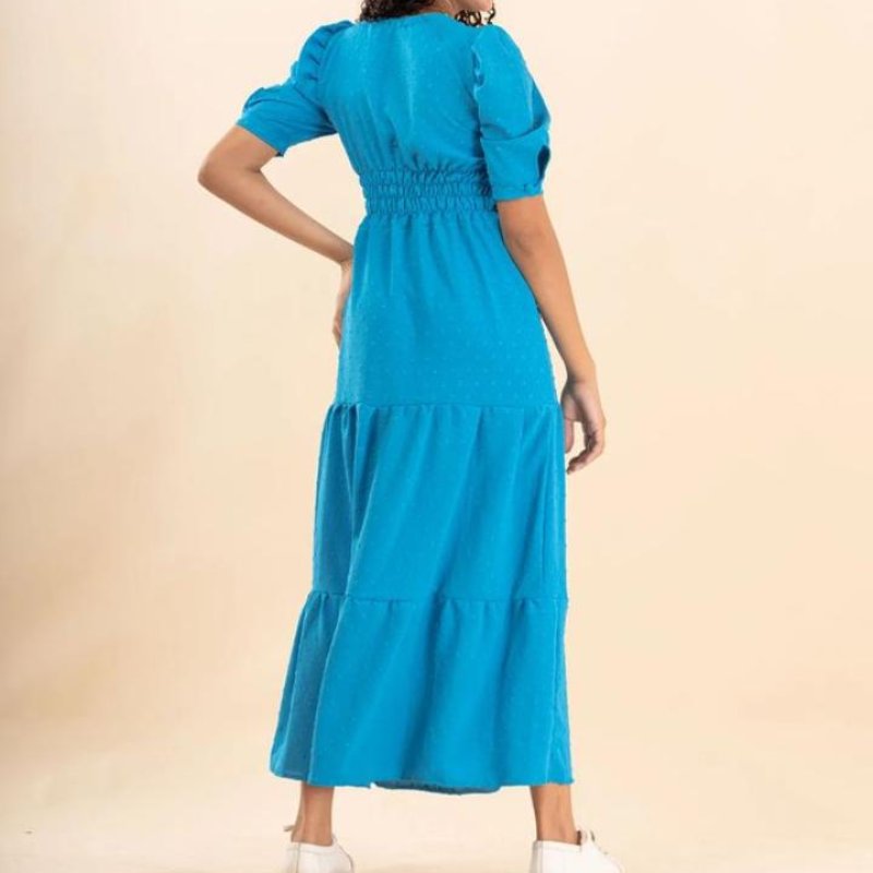 Vestido Midi Babado Maria Vestido Midi Babado Maria