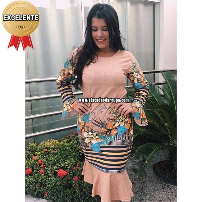 Vestido Midi Manga Longa M/G Vestido Midi Manga Longa M/G