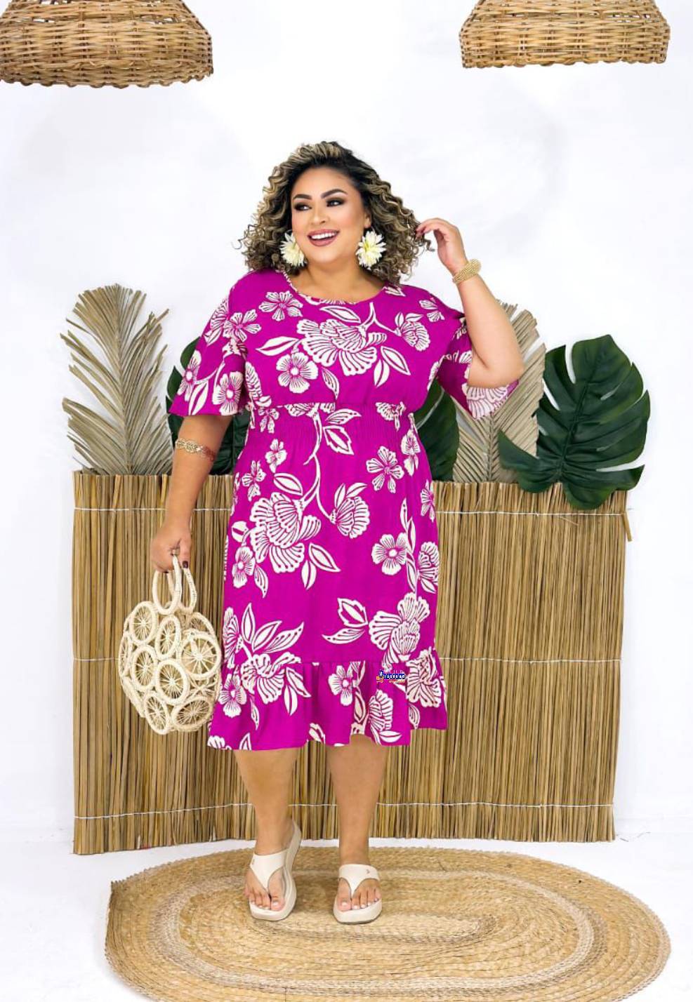 Vestido Feminino Plus Size Estampado Vestido Feminino Plus Size Estampado