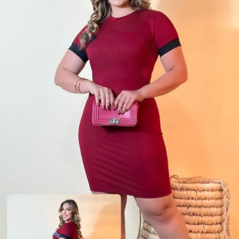 Vestido Feminino Liso