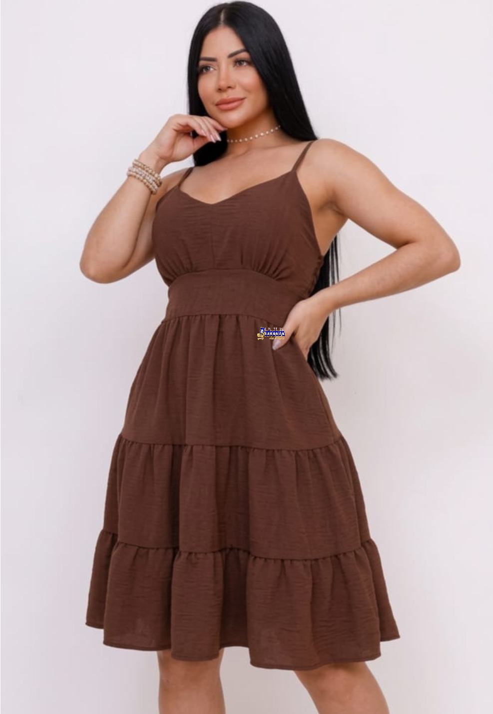 Vestido Feminino Alça três Marias