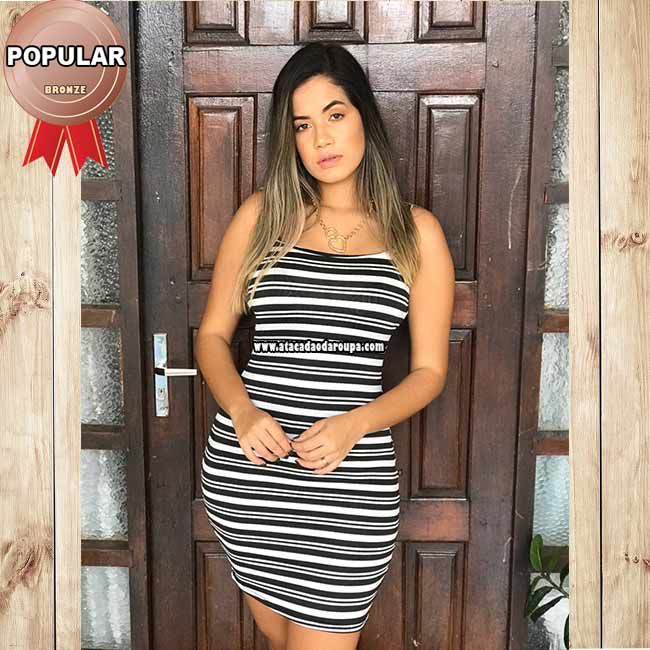 Vestidos Listrados Crepe M Vestidos Listrados Crepe M