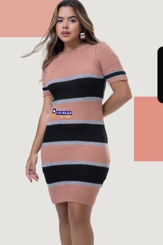 Vestidos Feminino Em Trico